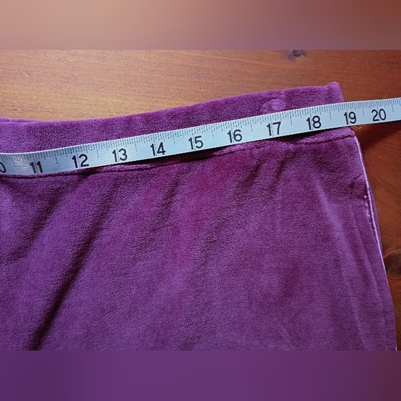 Sport Savvy Cotton Velour Straight Leg Sweat Set With Quilted Lining - Picture 3 of 11